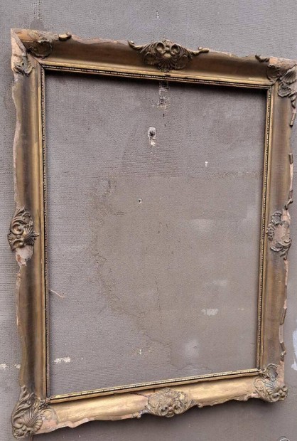 Antik romos,hibás blondel keret. 60x80 cm