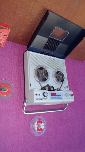 Antik szalagos magnó Crown CTR-300 Radio Corp Tokió 1961 új készülék !