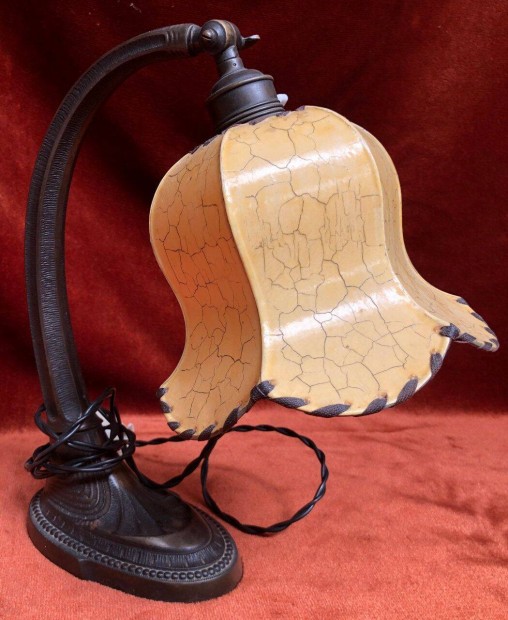 Antik szecesszis asztali lmpa