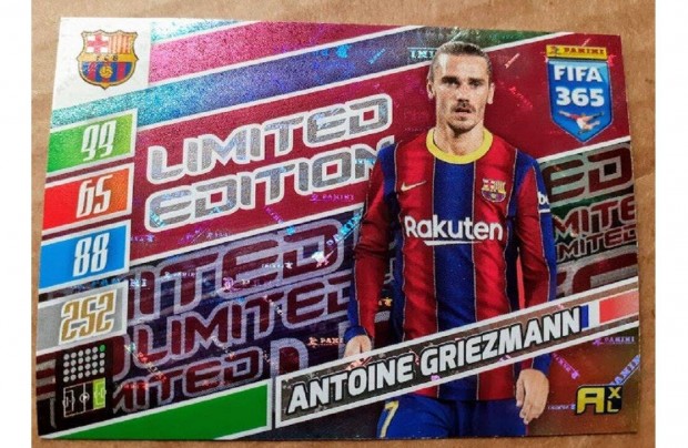 Antoine Griezmann Barcelona Limited Edition focis krtya Panini 2022