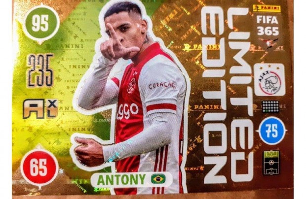 Antony Ajax Amsterdam Limited Edition focis krtya Panini 2021 Update