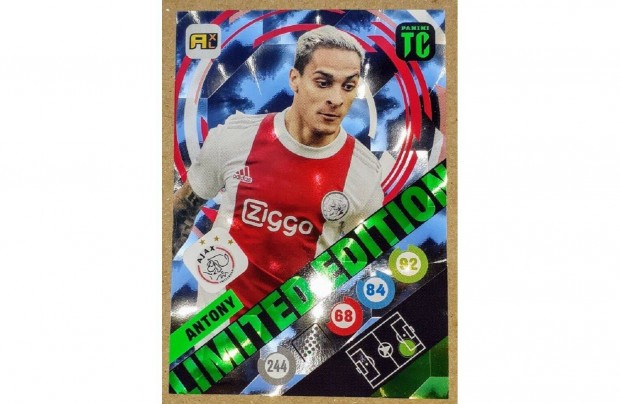 Antony Ajax Limited Edition focis krtya Panini Top Class 2022