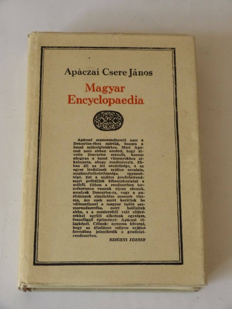 Apczai Csere Jnos Magyar Encyclopaedia / knyv