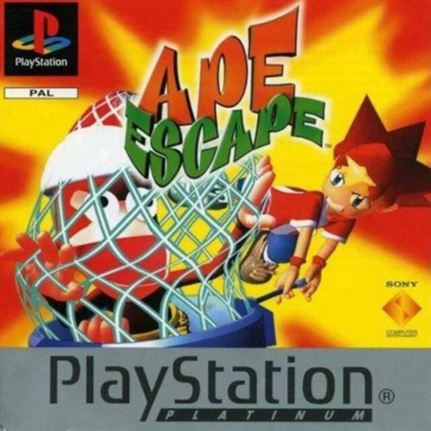 Ape Escape, Platinum Ed., Boxed PS1 jtk