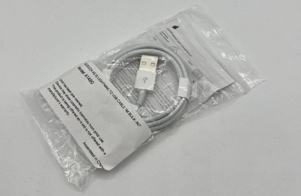 Apple A1480 USB - Lightning gyri adatkbel 1 mter, j