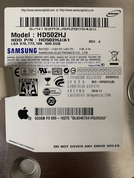 Apple HDD 500Gb 3,5"