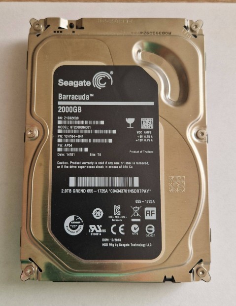 Apple HDD, Seagate Barracuda 2 Tbyte SATA hibtlan merevlemez elad!