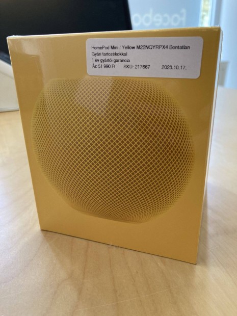 Apple Homepod Mini Yellow Citromsrga Bontatlan