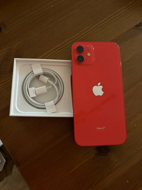 Apple I phone 12 krtyafggetlen RED 64 gb j llapot elad!