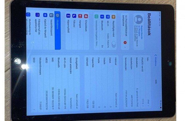 Apple Ipad 6 A1954 9.7" 128GO GSM - Cellular - SIM képes