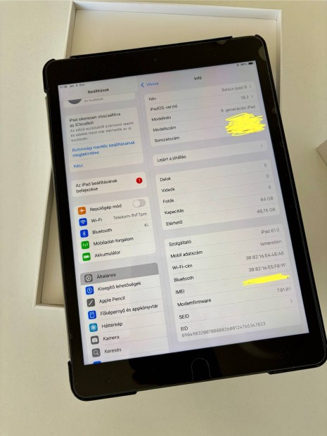 Apple Ipad 9.gen 64 gb hibtlan