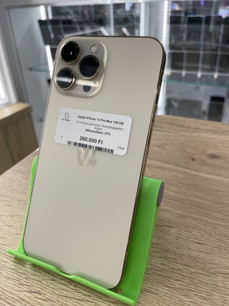 Apple Iphone 13 Pro Max 128GB, Krtyafggetlen, jszer 