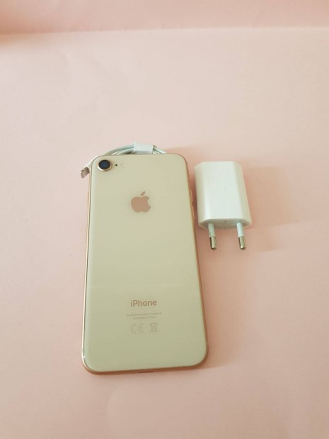 Apple Iphone 8 64Gb Gold Arany, szp llapot,krtyafggetlen mobiltel