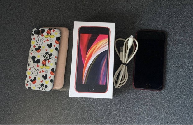 Apple Iphone SE 2020 product red piros