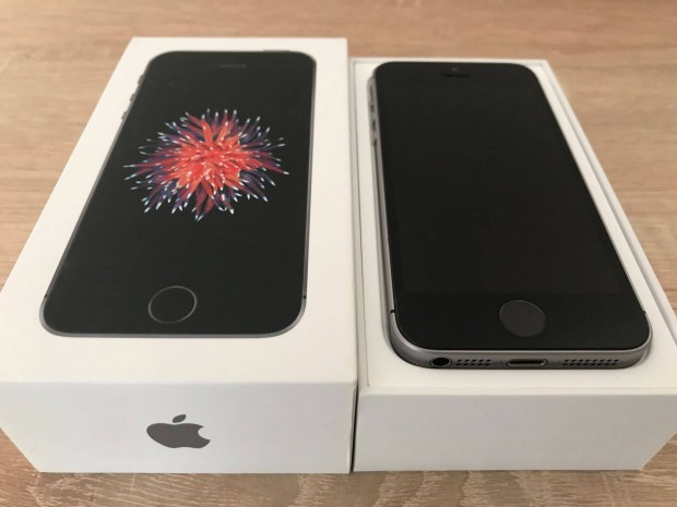 Apple Iphone SE, Space Gray, 16 GB, jszer (98%), Ajndkokkal