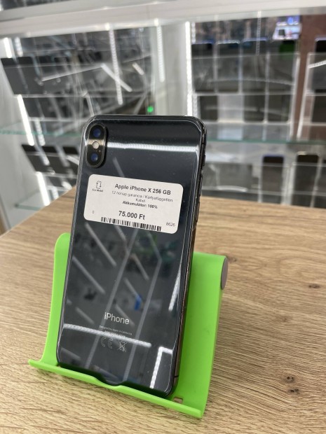 Apple Iphone X 256GB, Krtyafggetlen, jszer 