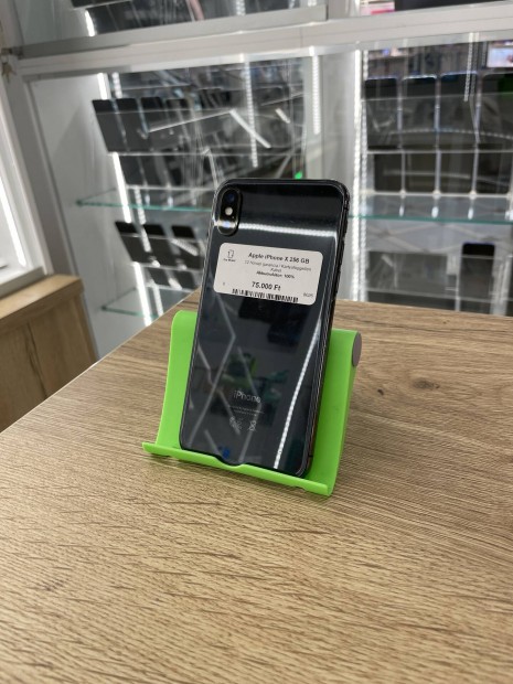 Apple Iphone X 256GB, Krtyafggetlen, jszer 