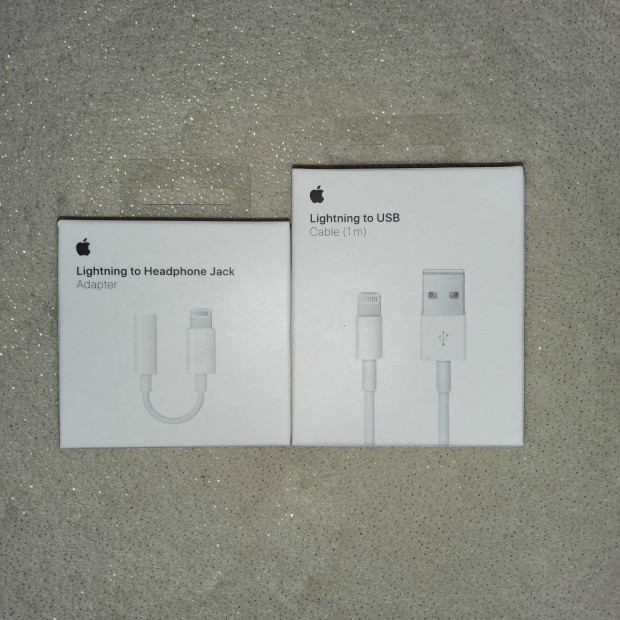 Apple Lightning-adapter 3,5 mm és Lightning - USB átalakító kábel