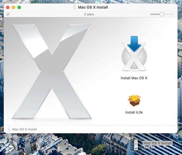 Apple MAC OS X telept pendrive