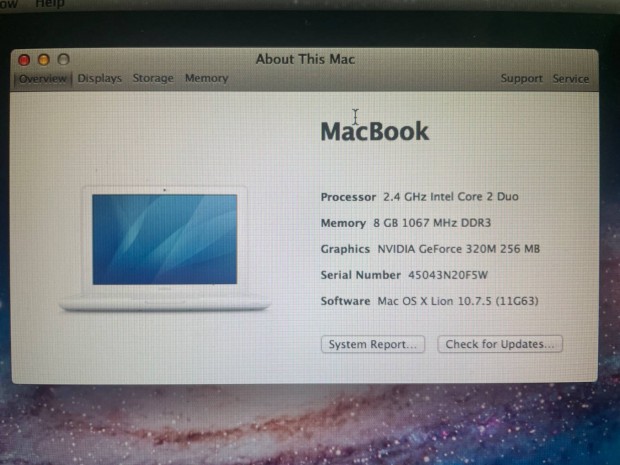 Apple Macbook 2010 mid Hasznlt