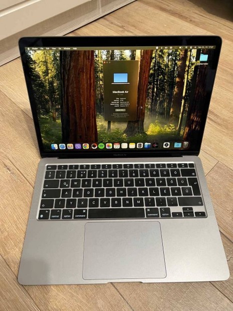 Apple Macbook Air 2020 M1, 8GB, 256GB SSD garancival, kifogstalan