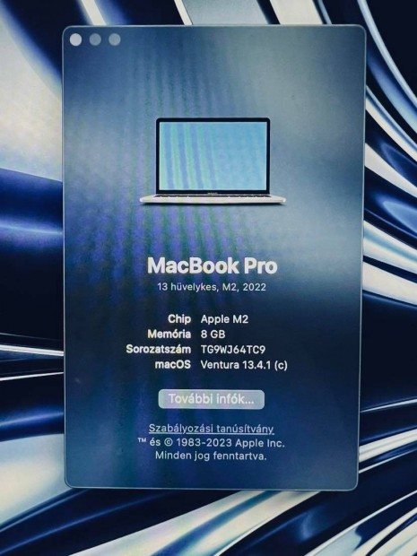 Apple Macbook Pro 13 M2 Garancilis!
