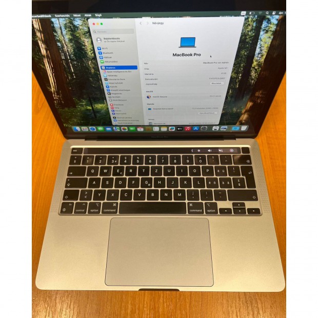 Apple Macbook Pro 13 (2020, M1, 512GB, 8GB RAM, silver, akksi 85%)