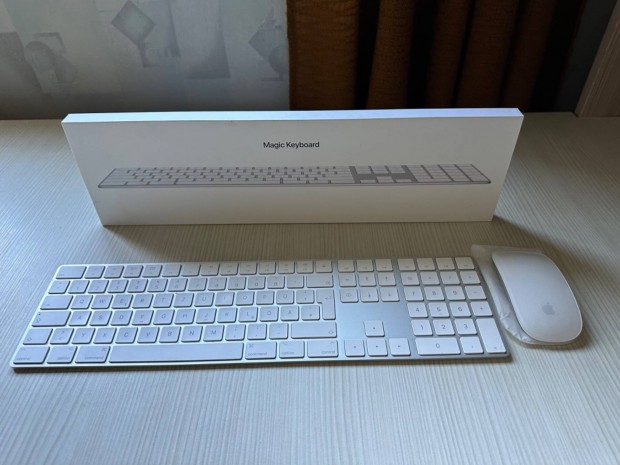 Apple Magic Mouse 2 s numerikus Keyboard szett, dobozval
