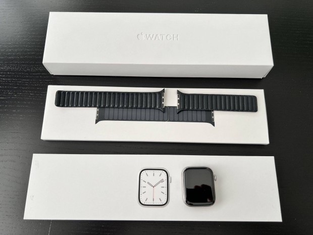 Apple Watch 7 45mm ezst szn, rozsdamentes acl