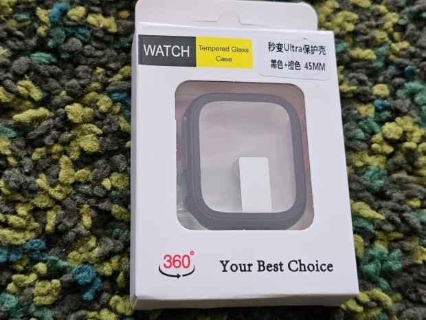 Apple Watch S7 S8 S9 45 mm okosóra védő tok védőtok Ultra kijelzővédő