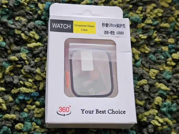 Apple Watch S7 S8 S9 45 mm okosóra védő tok védőtok Ultra kijelzővédő
