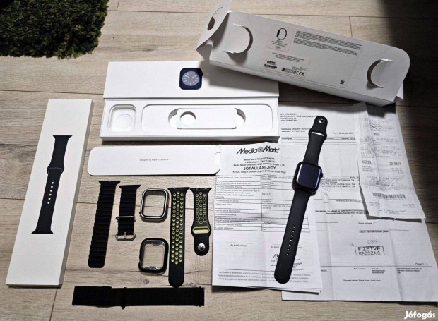 Apple Watch S8 45mm okosra Mdia Markt szmla + garancia + extrk