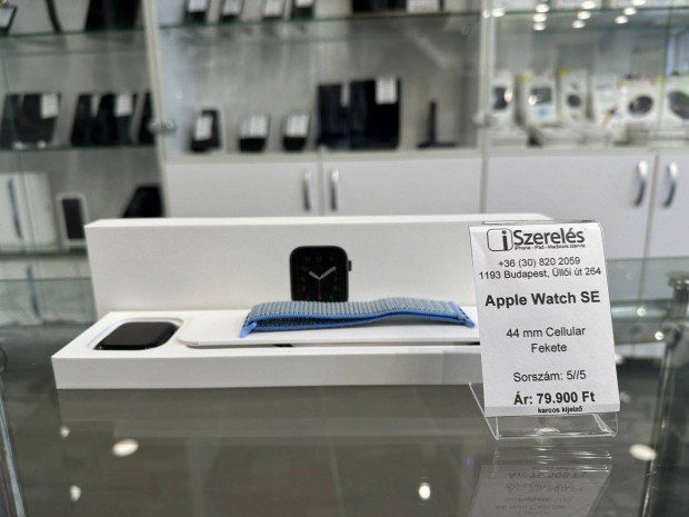 Apple Watch SE 44 mm Cellular fekete garancival (5/5) iszerels.hu
