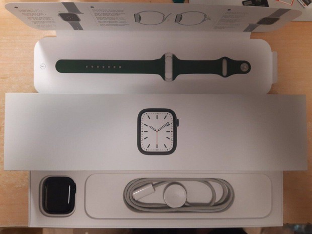 Apple Watch Series 7 41mm Okosra jszer Green Apple Garancia !