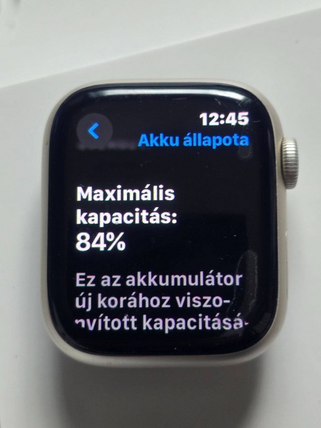 Apple Watch Series 7 Alumnium 41mm GPS, karcmentes