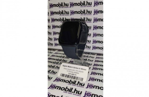 Apple Watch Series 8 45mm Fekete Okosra Jtllssal