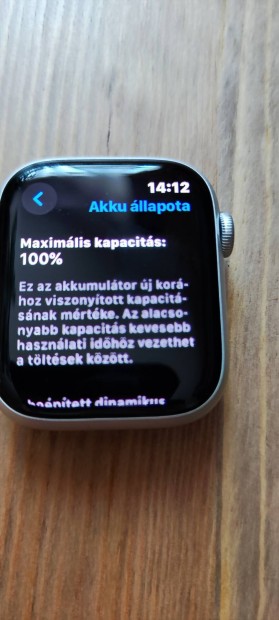 Apple Watch Series 8 45mm GPS+Cellular ezst Okosra 100% akkuval 