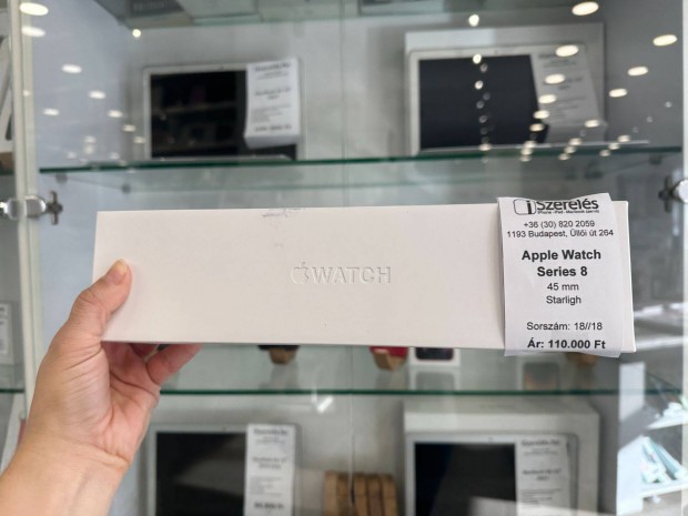 Apple Watch Series 8 45mm starlight garancival (18/18) iszerels.hu