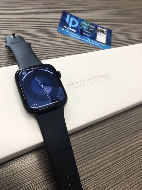 Apple Watch Series 8, Hibtlan, 45 mm, Midnight, Garancia