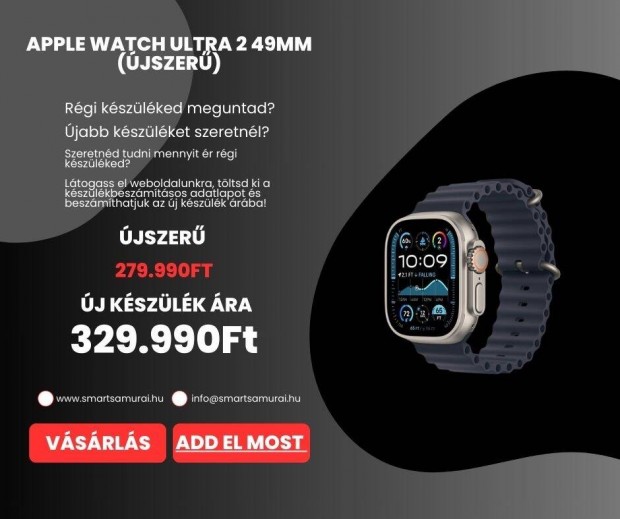 Apple Watch Ultra 2 49mm jszer vagy j