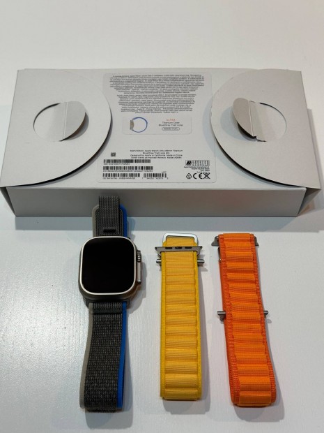 Apple Watch Ultra 49mm Cellular + extra szjak, 2025.10.25-ig Garancia