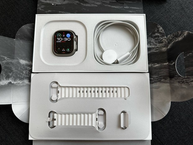 Apple Watch Ultra 49mm Titn Fehr Ocean 100% akku, szp llapotban