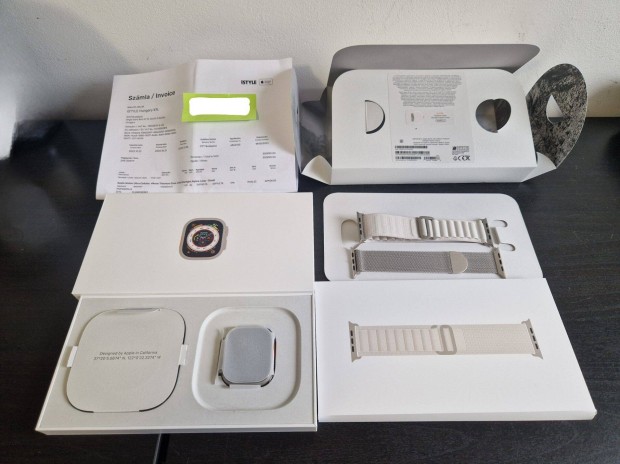 Apple Watch Ultra 49mm Titanium, karcmentes, szmls, 2026.10-ig gari