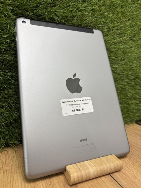 Apple iPad 5.Gen Wifi+Cellular Krtyafggetlen 32 GB, 12 h garancia