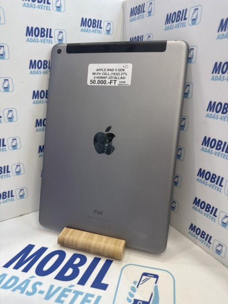 Apple iPad 5.Gen Wifi+Cellular Kártyafüggetlen 32 GB, 12 hó garancia