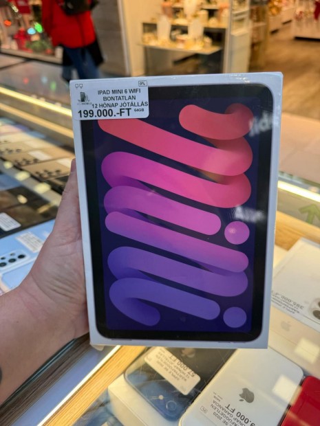 Apple iPad mini 6 Wi-Fi 64 GB, 12 hó garancia