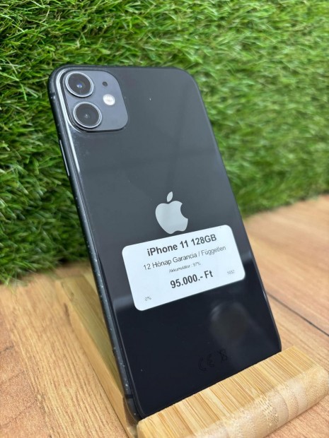 Apple iPhone 11 Krtyafggetlen 128 GB, 12 h garancia