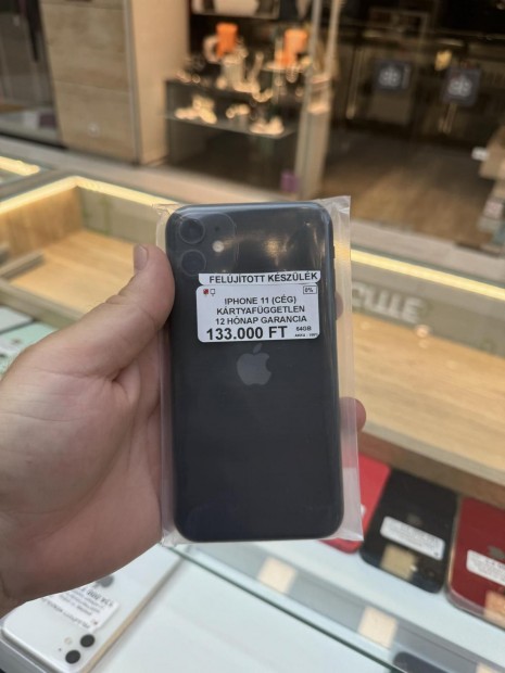 Apple iPhone 11 Krtyafggetlen 64 GB, 12 h garancia