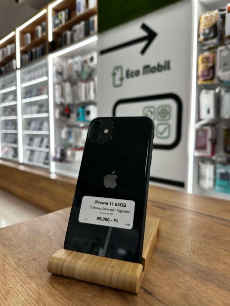 Apple iPhone 11 Krtyafggetlen 64 GB, 12 h garancia