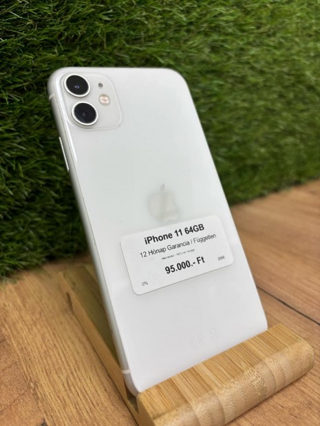 Apple iPhone 11 Krtyafggetlen, 12 h garancia